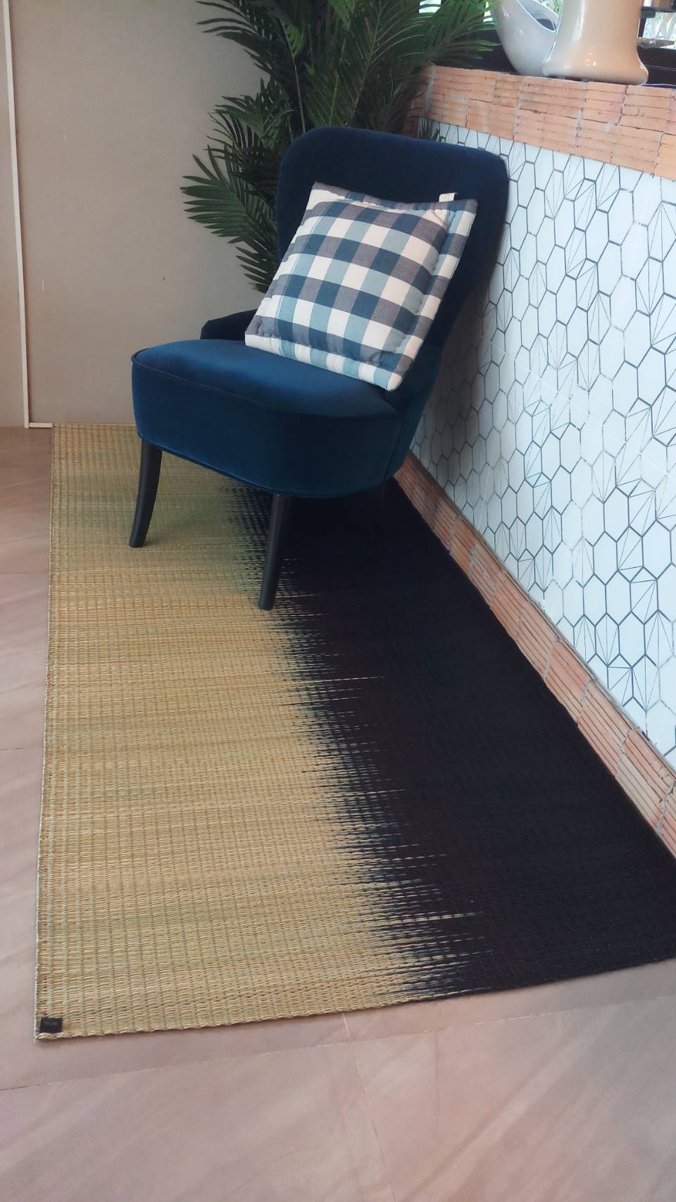 Gradient Mat Navy Blue