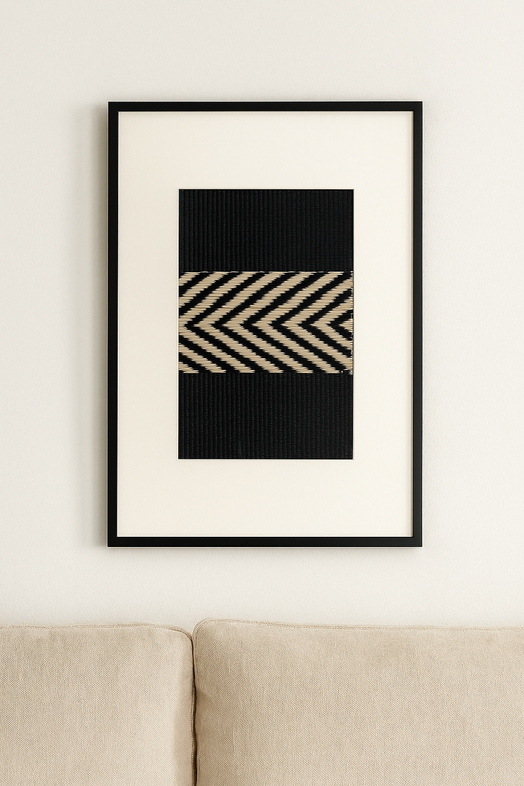 Woven artwork yak Black  M01 New