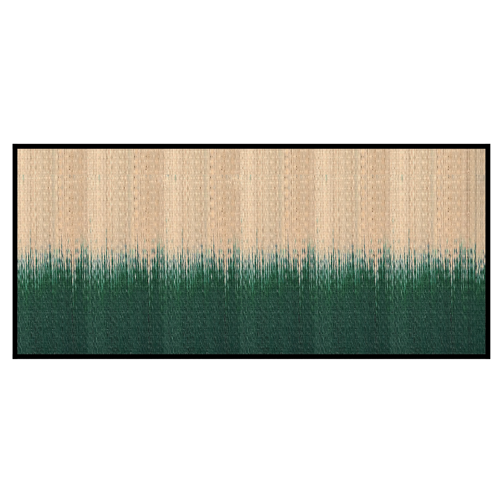 Woven frame Gradient green 90x200 cm