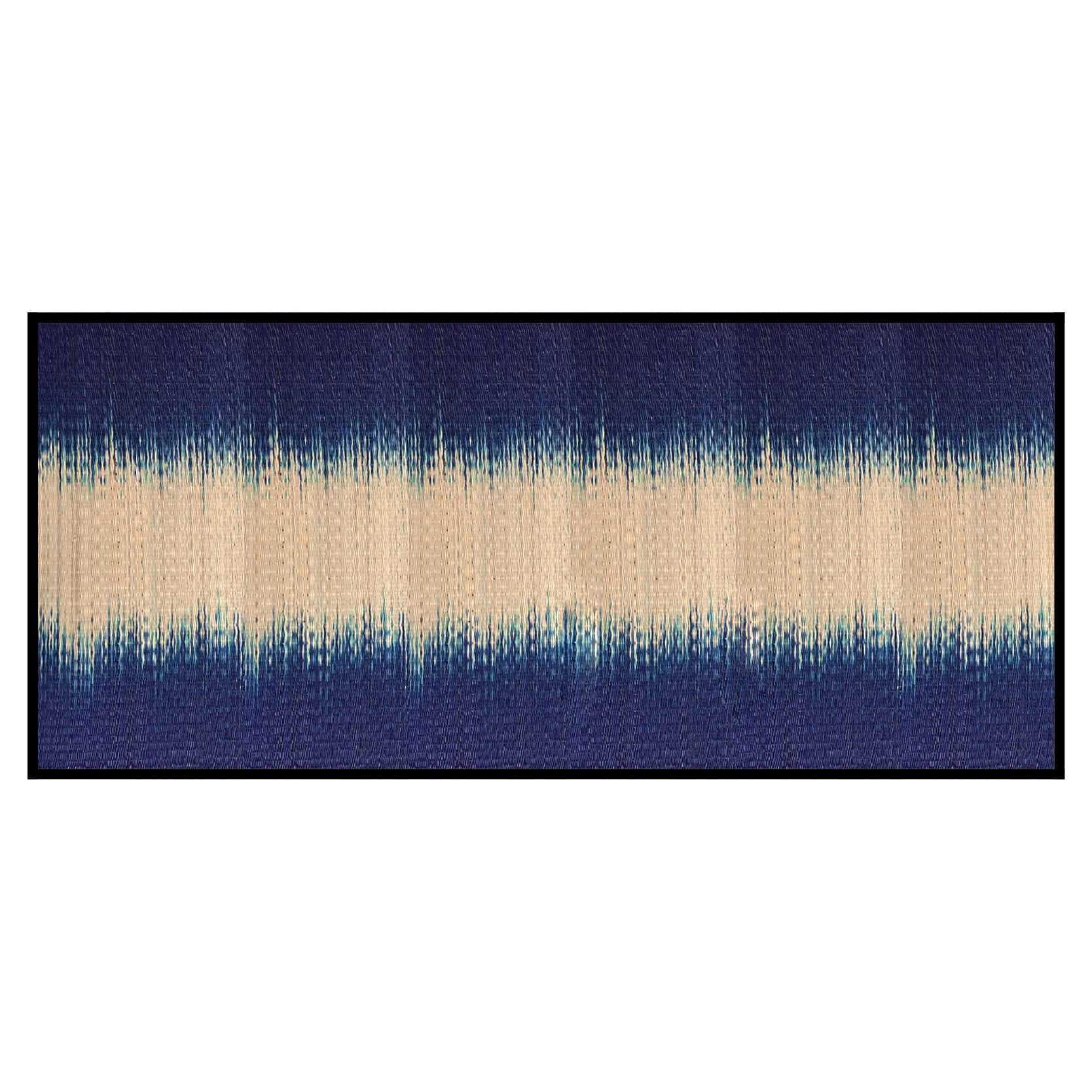 Woven frame blended navy blue Series 90x200 cm