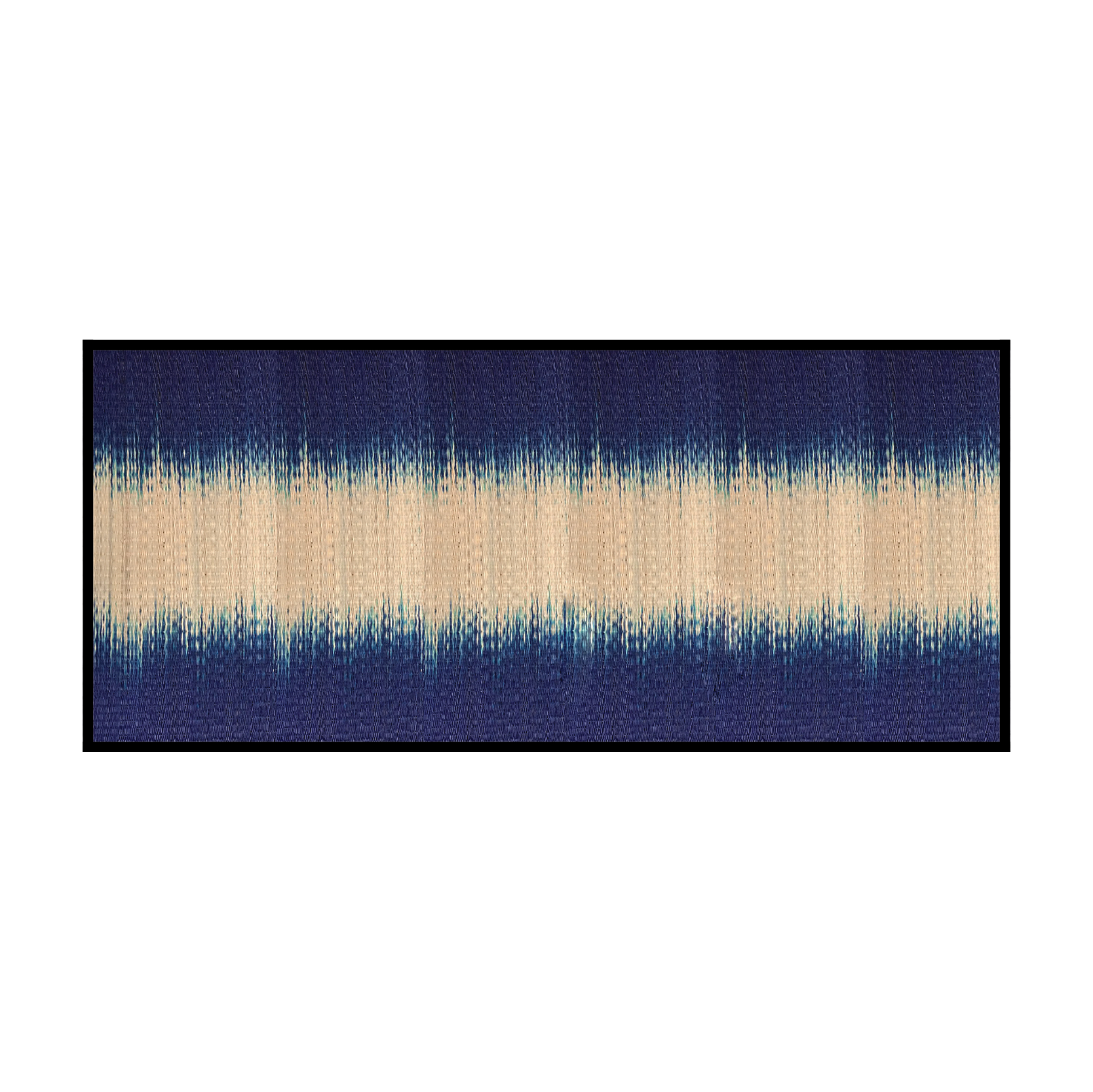 Woven frame blended navy blue Series 80x180 cm