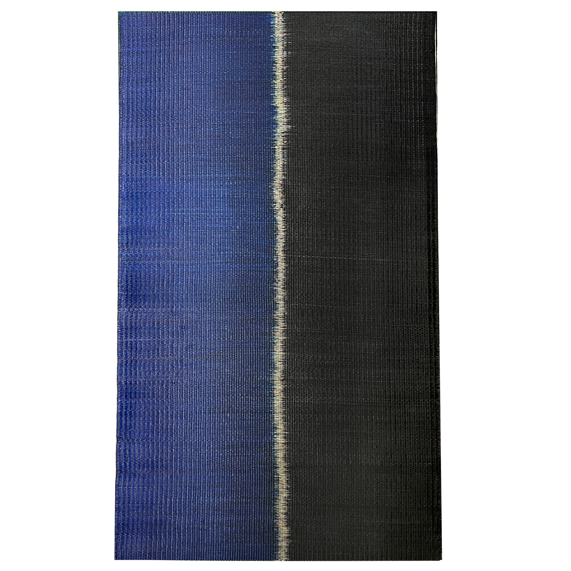 Harmonious black&blue mat