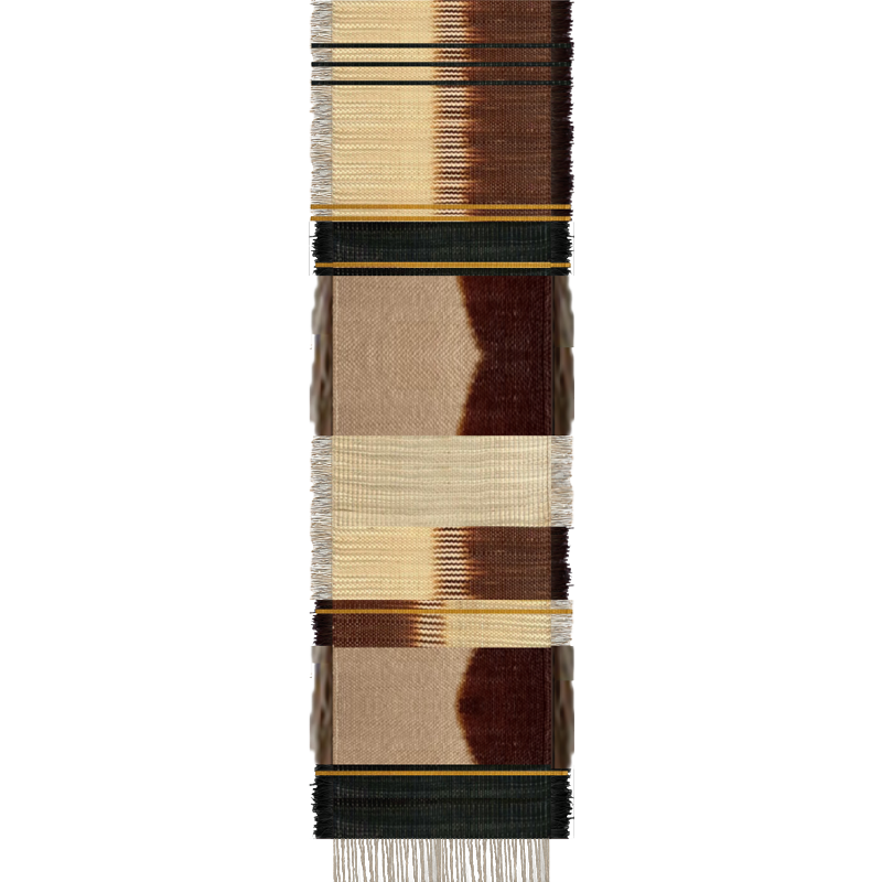 Woven hanging Mojave brown series01 90x300 cm