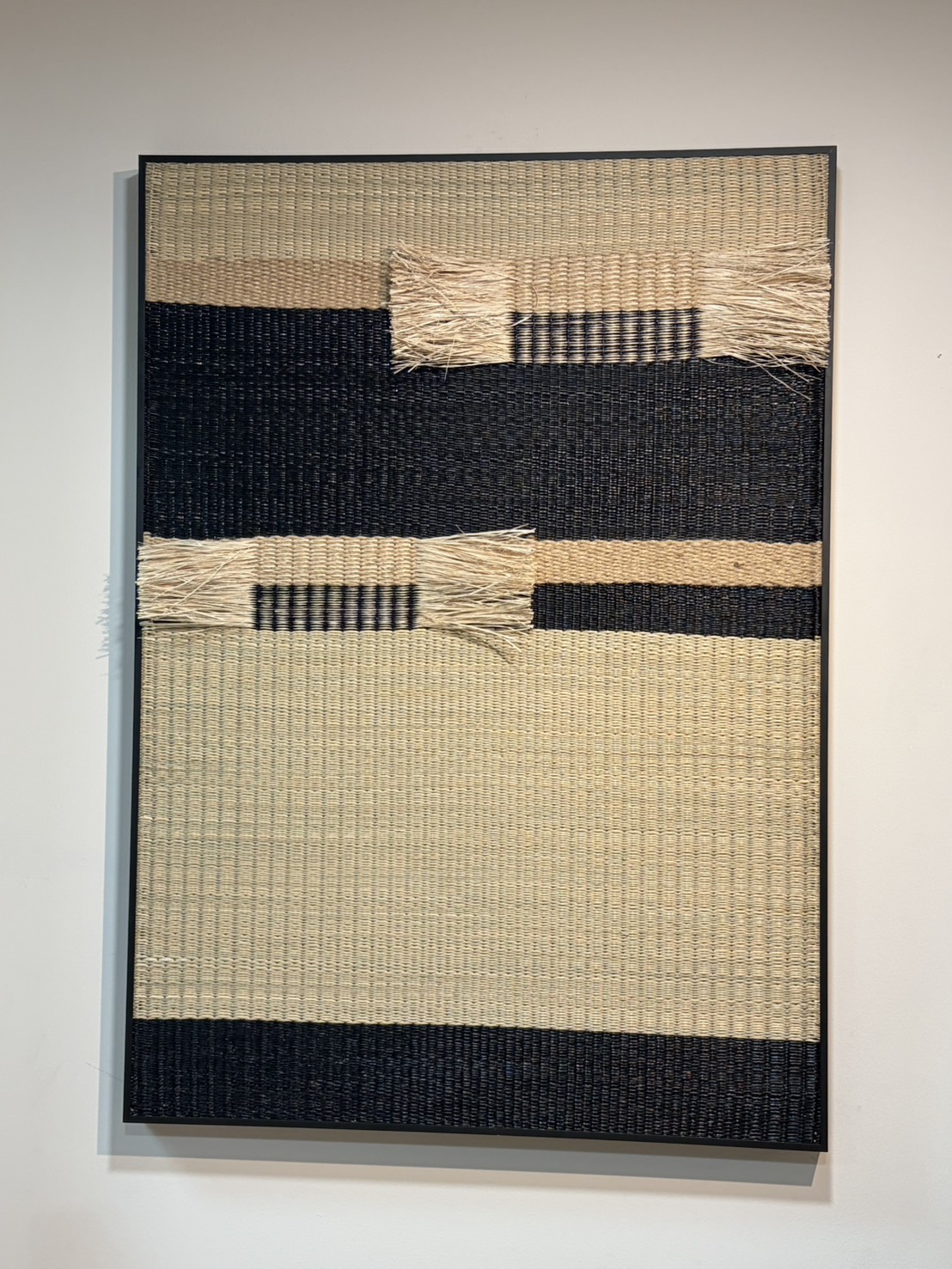 Woven frame Pulse dune black series 60x80 cm (อลูมิเนียม)