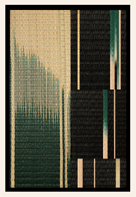 Woven frame Oriental civilization green series