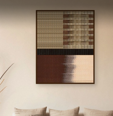 Woven frame Pulse Eclipse brown series 60x80 cm