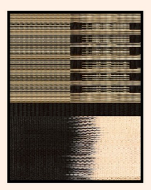 Woven frame Pulse Eclipse black series 60x80 cm