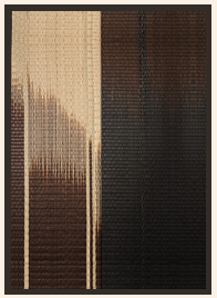 Woven frame Gradient brown 60x80 cm