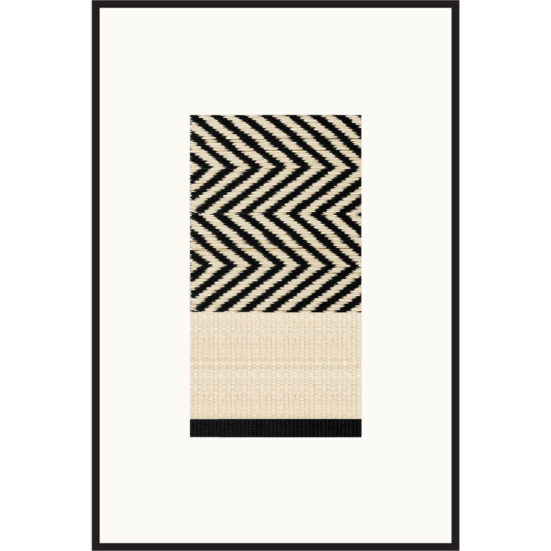 Woven artwork Yak black L02 series