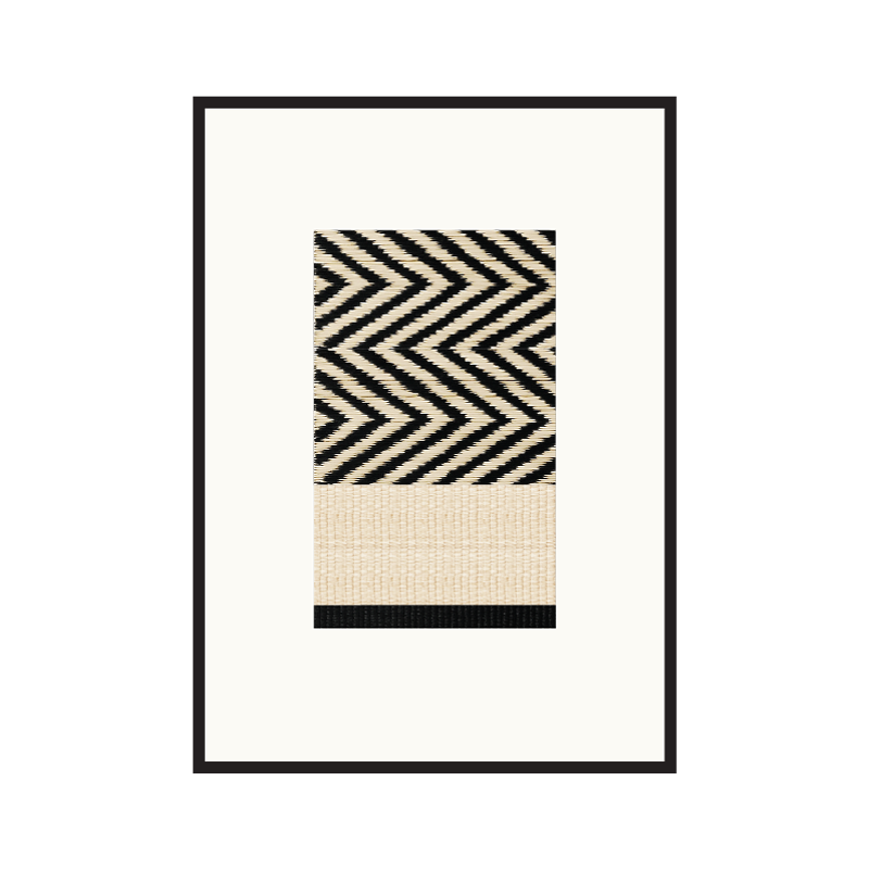 Woven artwork Yak black M02 series