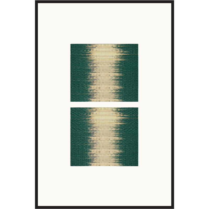Woven artwork Blended green L02 series