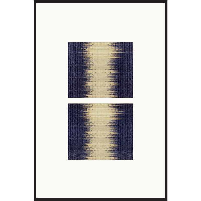Woven artwork Blended navy blue L02 series