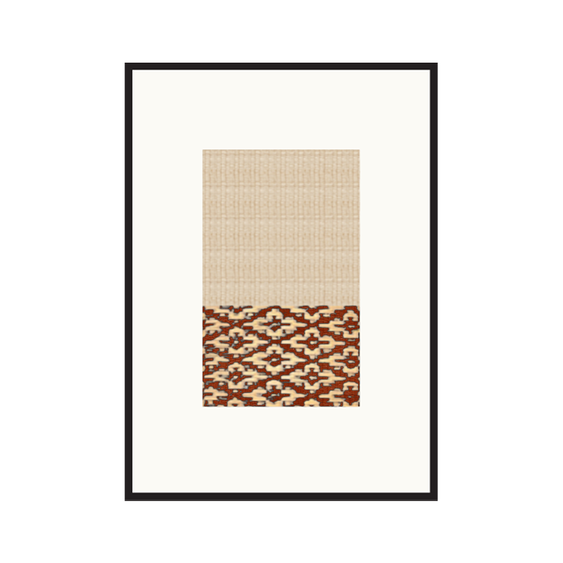 Woven artwork Pikul orange M01 series