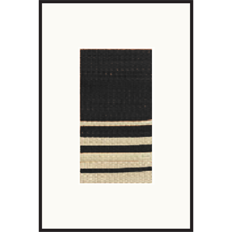 Woven artwork Simple black L02 series