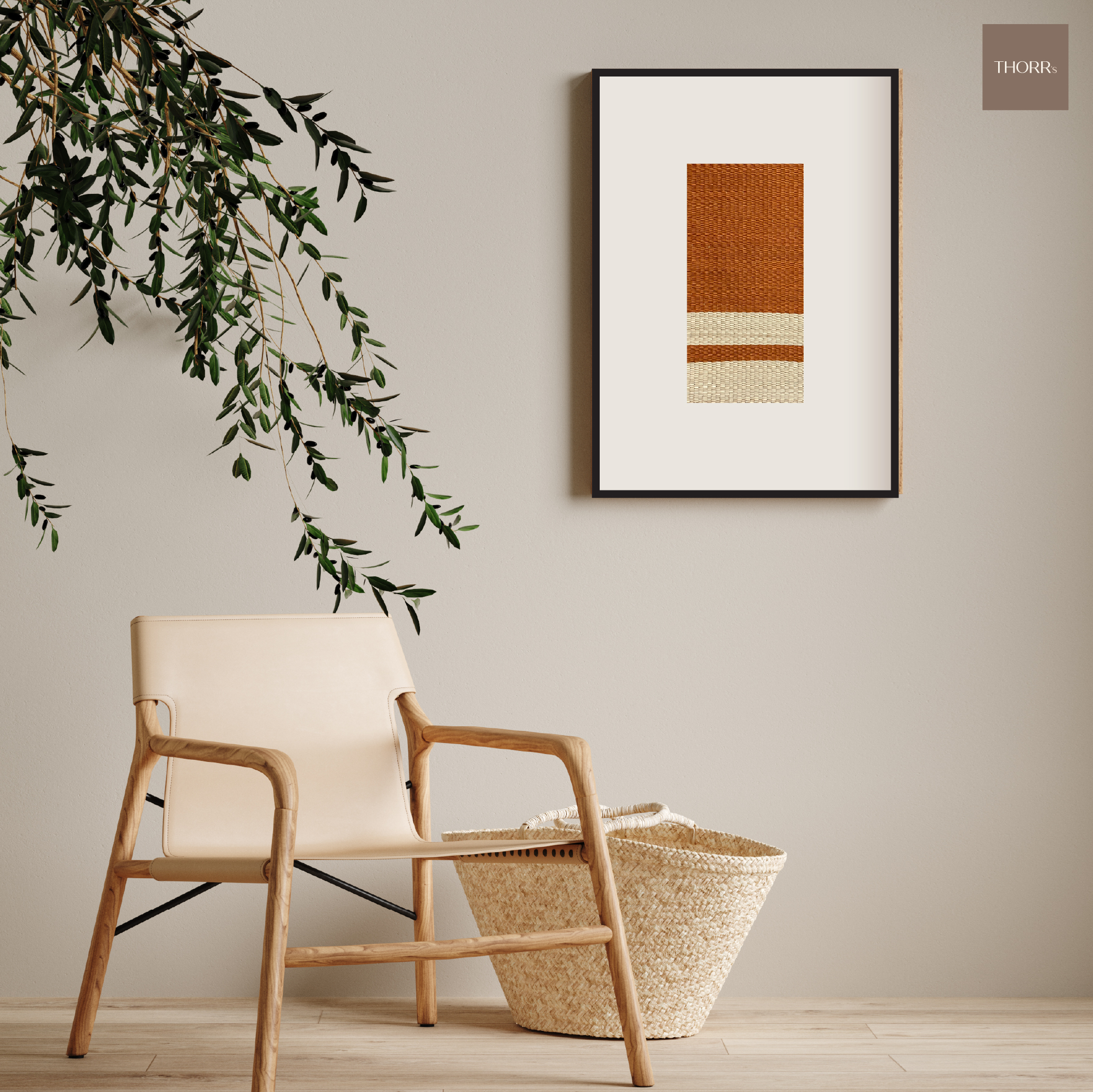 Woven artwork Simple orange M01 series