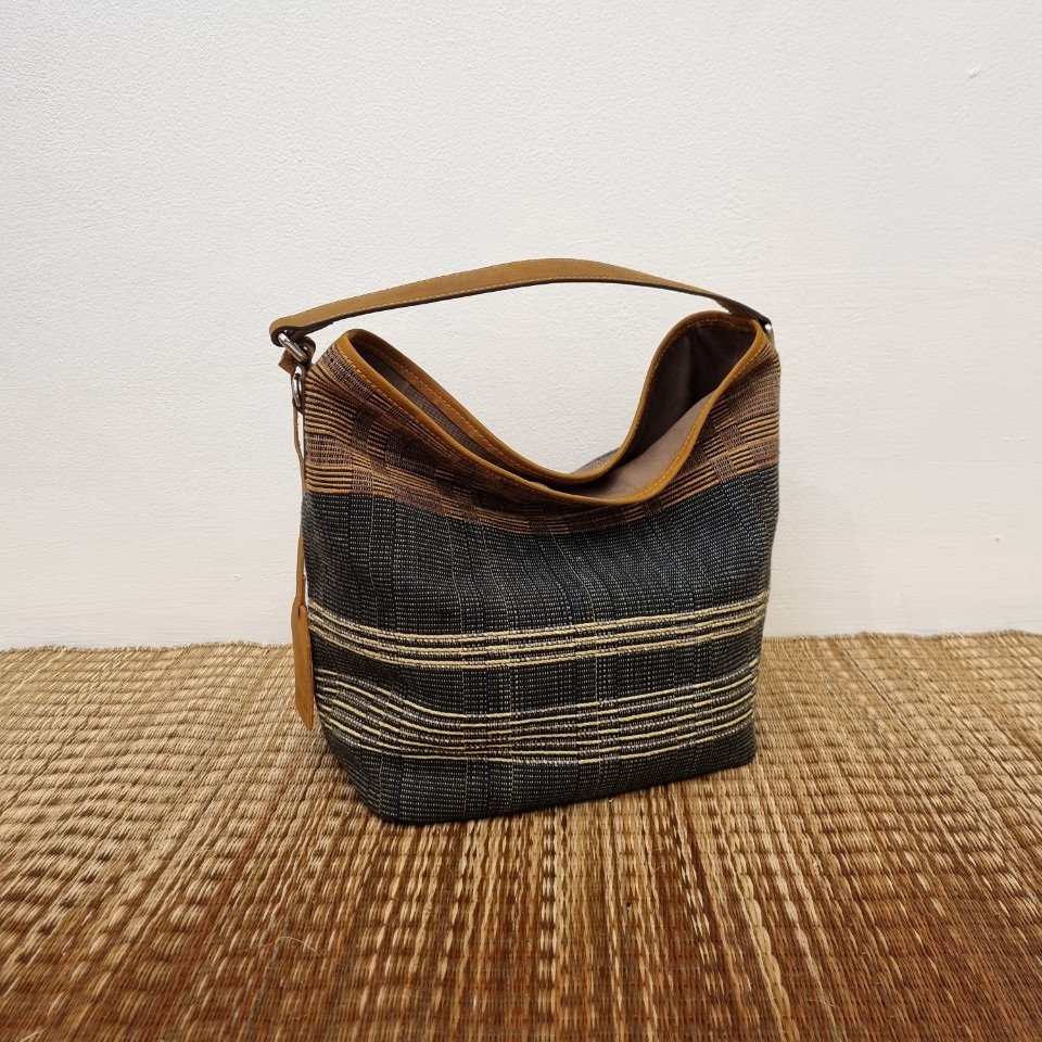 Bohochic Cotton&Grass Brown Bag