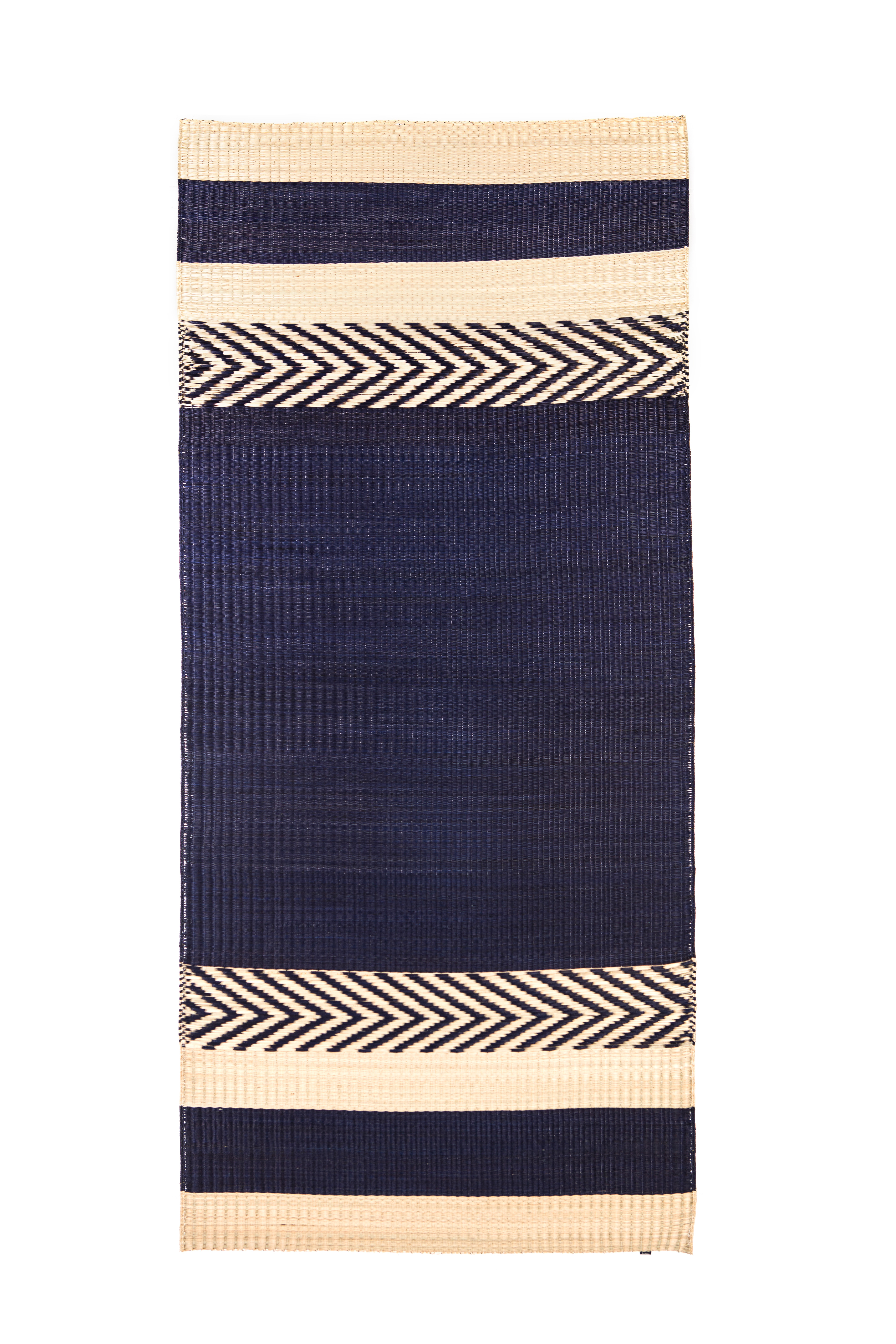 Mini stripe mat navy blue