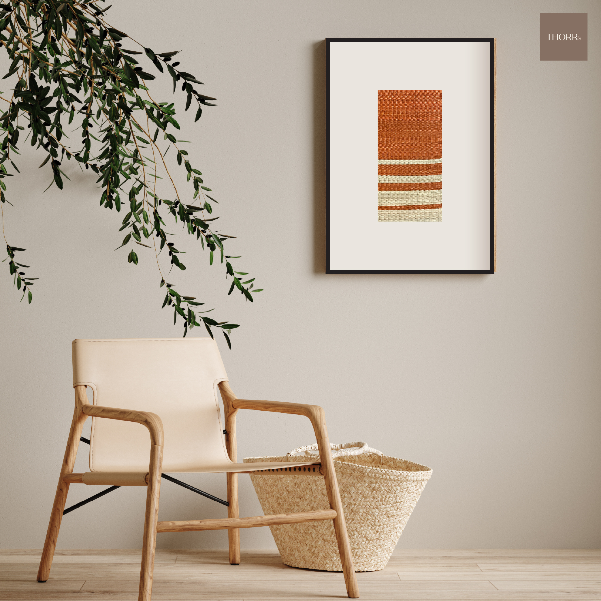 Woven artwork Simple orange M02 series