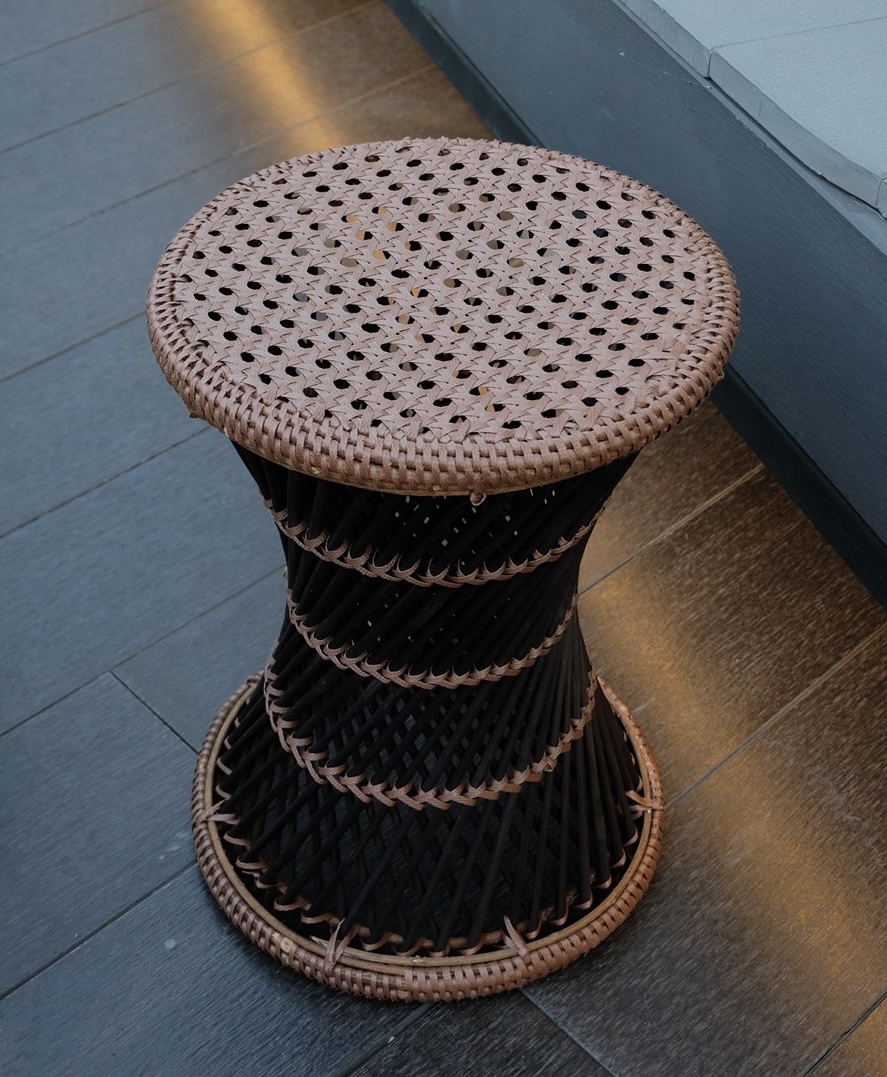 Lampang stool  Brown-Black