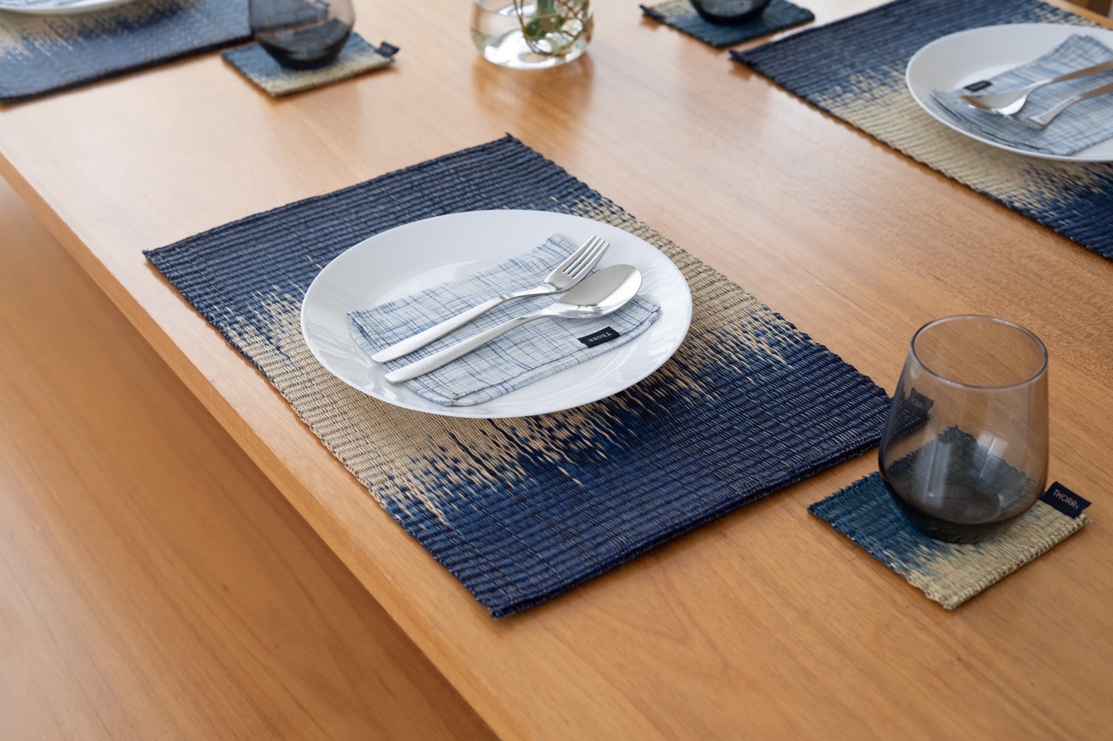 Blended navy blue placemat